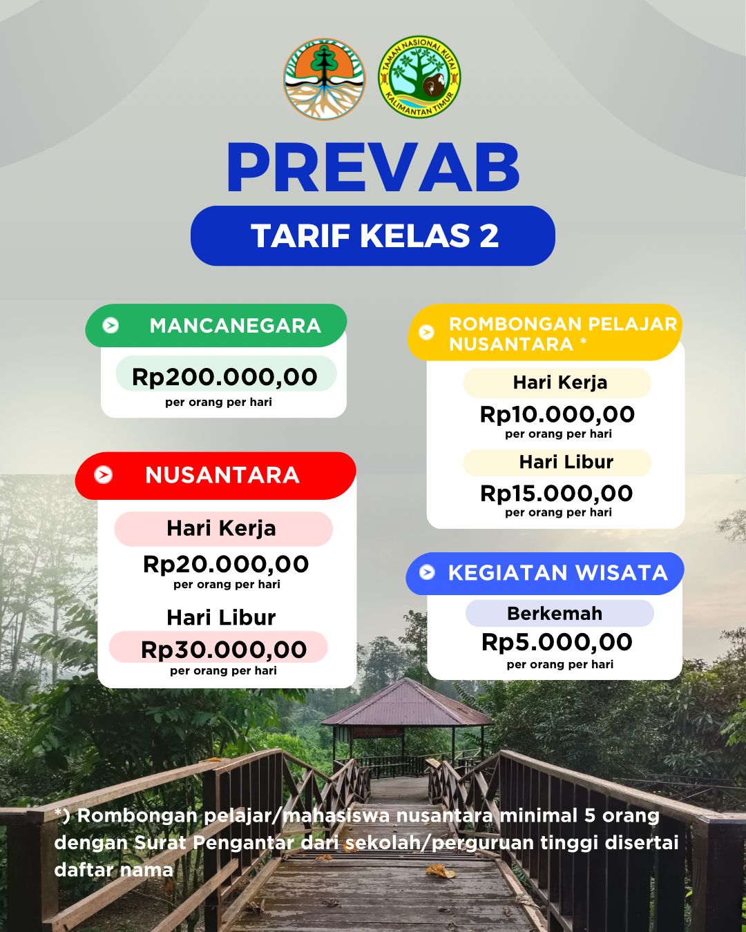 Daftar Harga Tiket Prevab